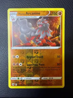 NM/M Reverse Holo Astral Radiance Hisuian Arcanine 071/189 Rare Pokemon - Image 1