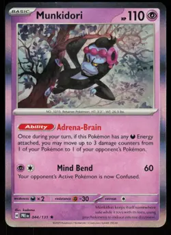 Munkidori 044/131 Holo Rare Prismatic Evolutions Pokemon Holo Near Mint - Image 1