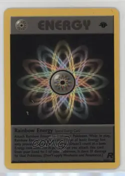 Rainbow Energy 1st Ed. Pokemon Team Rocket #80 2000 - Image 1