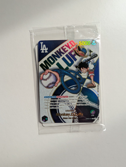 Sealed Monkey D. Luffy Dodgers X One Piece Night Promotion Card #EB02-010 - Image 1