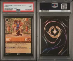 2023 Disney Lorcana EN P1 Goofy Muskateer Gamescom Promo #12 PSA 9 Gem Mint MT - Image 3