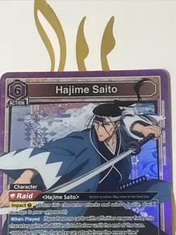 Union Arena TCG Hajime Saito SR UE11BT/RNK-1-040 Rurouni Kenshin NM - Image 3