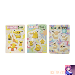 Set 3 Pikachu Eevee Pokemon Sealdass Sticker Fancy Graffiti Nintendo Japanese - Image 1