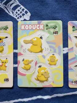 Set 3 Pikachu Eevee Pokemon Sealdass Sticker Fancy Graffiti Nintendo Japanese - Image 4