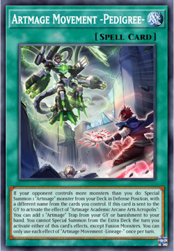 Yugioh! Artmage Movement -Pedigree- DOOD-EN060 COMMON DOOM OF PREORDER - Image 1