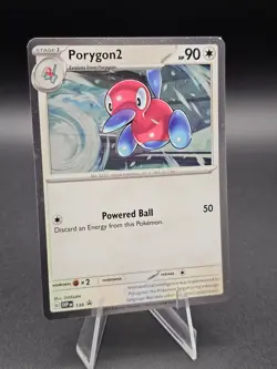 Porygon 2 - Stellar Crown Blister Promo SVP 138 Cosmos Holo Pokemon TCG Card - Image 1