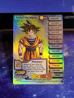 Dragon Ball Z Goku The Mighty Holo Promo Shonen Jump SJ1 DBZ CCG Promo Card Foil - Image 1