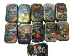 Lot Of 11 Pokemon Empty Metal Card Tins *NO CARDS* - Image 1