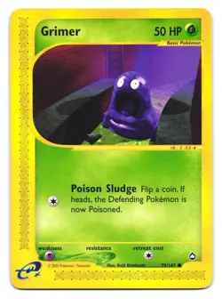Grimer 79 Common Aquapolis Pokemon NM - Image 1