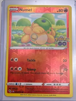 Pokemon Numel 013/078 Pokemon GO Reverse Holo *Unpeeled Ditto* - Image 1