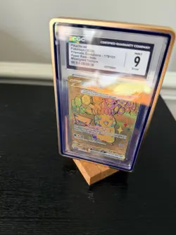 Pikachu ex Pokemon Prismatic Evolutions #179 Hyper Rare Holo Texture Error CGC 9 - Image 3