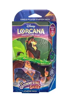 Disney Lorcana Trading Card Game - Starter Deck Set 5 Emerald & Steel Card Game - Image 1