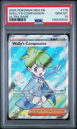2025 POKEMON MEG EN-MEGA EVOLUTION ULTRA RARE #176 WALLY'S COMPASSION PSA 10 - Image 1