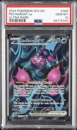 2024 POKEMON SFA EN-SHROUDED FABLE ULTRA RARE #085 PECHARUNT EX PSA 10 - Image 1