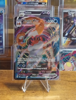 Pokemon Kingler VMAX 330 HP Swsh09 Brilliant Stars 029/172 Ultra Rare Holo EN - Image 1