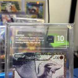 Pokemon Celebrations Classic Collection Reshiram Full Art 113/114 TAG 10 - Image 2
