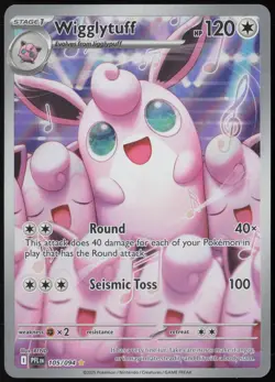 Wigglytuff 105/094 Illustration Rare Phantasmal Flames Pokemon Holo Near Mint - Image 1
