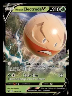Hisuian Electrode V SWSH294 Holo Promo Sword & Shield Promo Pokemon Near Mint - Image 1