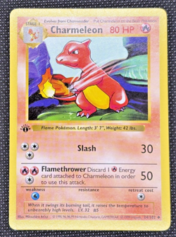Charmeleon - Pokemon 1st Edition Base Set Shadowless 24/102 TCG - LP 🔥🔥 - Image 1