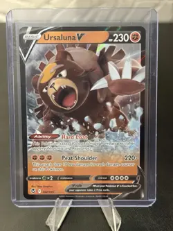 Ursaluna V 102/195 - Pokemon Silver Tempest - Ultra Rare - NM - Image 1