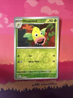 Pokemon Card Weepinbell Scarlet & Violet 151 Reverse Holo 070/165 Near Mint - Image 1