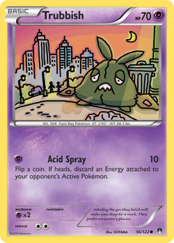 TRUBBISH 56/122 C BREAKPOINT POKEMON NM/M - Image 1