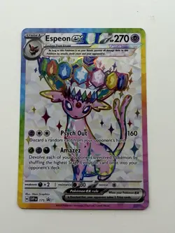 Pokemon TCG: Espeon Ex #175 Prismatic Figure Collection Peomo - Image 1