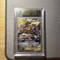 2019 POKEMON SM BLACK STAR PROMO #SM192 FULL ART/LUCARIO & MELMETAL GX BGS 9.5 - Image 1