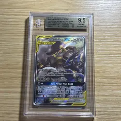 2019 POKEMON SM BLACK STAR PROMO #SM192 FULL ART/LUCARIO & MELMETAL GX BGS 9.5 - Image 2