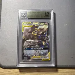 2019 POKEMON SM BLACK STAR PROMO #SM192 FULL ART/LUCARIO & MELMETAL GX BGS 9.5 - Image 5
