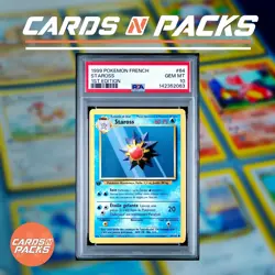 Carte Pokemon Staross 64/102 Set de base Edition 1 PSA 10 GEM MINT 🔥 - Image 1