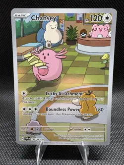 Pokemon TCG Chansey 187/167 Twilight Masquerade Illustration Rare - Image 1