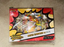 Pokemon TCG: Mega Evolution Ascended Heroes - Mega Emboar ex Box - Damage - Image 1