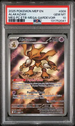 Mega Evolution Riolu 010 & Alkakazam 009 Pokemon Center PSA 10 Sequential Set - Image 5