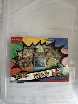 Pokemon Acended Heroes First Partners Deluxe Pin Collection Box x2 New & Sealed - Image 1