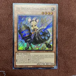 Yu-Gi-Oh! Tri-Brigade Springans Kitt Secret Rare BPRO-EN025 1st Ed. NM - Image 1