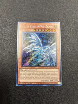 Yugioh: Blue-Eyes Alternative White Dragon - RA02-EN010 Secret Rare 1st Ed NM - Image 1