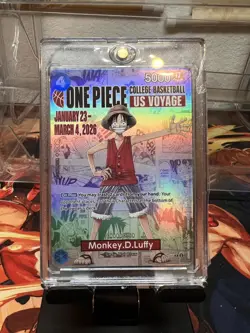 Bandai One Piece Card Game Monkey D. Luffy P-055 US Voyage Promo Foil 2026 - Image 1