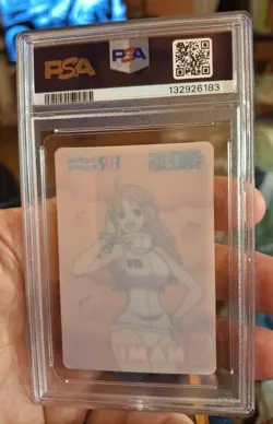 2025 ONE PIECE X BASKIN ROBBINS ONE PIECE CAMPAIGN COLLECTION CARDS NAMI PSA 9 - Image 4