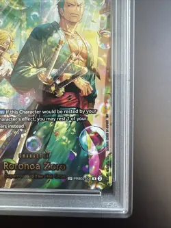 PSA 10 ONE PIECE OP14-EB04-THE AZURE SEA'S SEVEN RORONOA ZORO SPECIAL ALT ART - Image 5