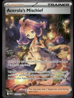 Pokemon Cards Acerola's Mischief 183/132 Mega Evolution NM - Image 1