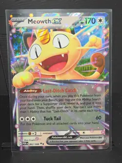 Meowth EX Full Art Holo Rare Perfect order 062/088 Pokemon Card - Image 1