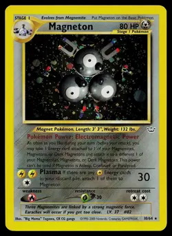 Pokemon Card - Magneton Neo Revelation 10/64 Holo Rare - Image 1