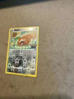 Bidoof 059/078 Pokemon GO Unpeeled Peelable Ditto Reverse Holo TCG Card - Image 4