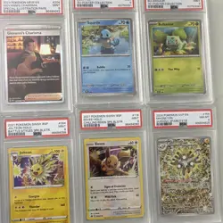 Graded Pokemon Card Lot 15 Cards PSA 9 PSA 8 Charizard Dragonite Giovanni Mew - Image 3