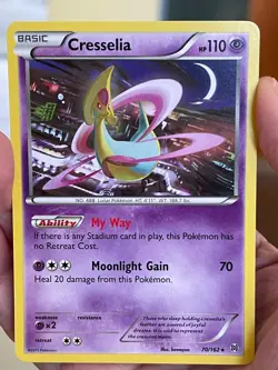 POKEMON CRESSELIA 70/162 RARE BREAKTHROUGH NM CARD - Image 1