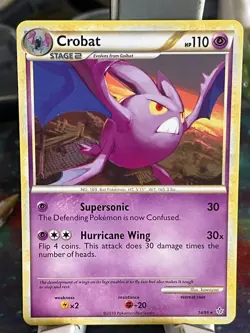 POKEMON CROBAT 14/95 RARE UNLEASHED NM CARD - Image 1