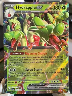 POKEMON HYDRAPPLE EX 014/142 DOUBLE RARE HOLOFOIL STELLAR CROWN NM CARD - Image 1