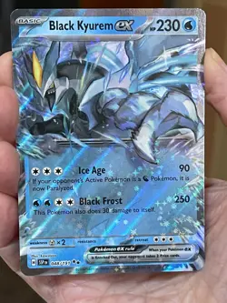POKEMON BLACK KYUREM EX 048/191 DOUBLE RARE SURGING SPARKS NM CARD - Image 1