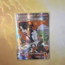 Pokemon Professor Sycamore Full Art Holo Trainer Supporter Card 114/114 - Image 1